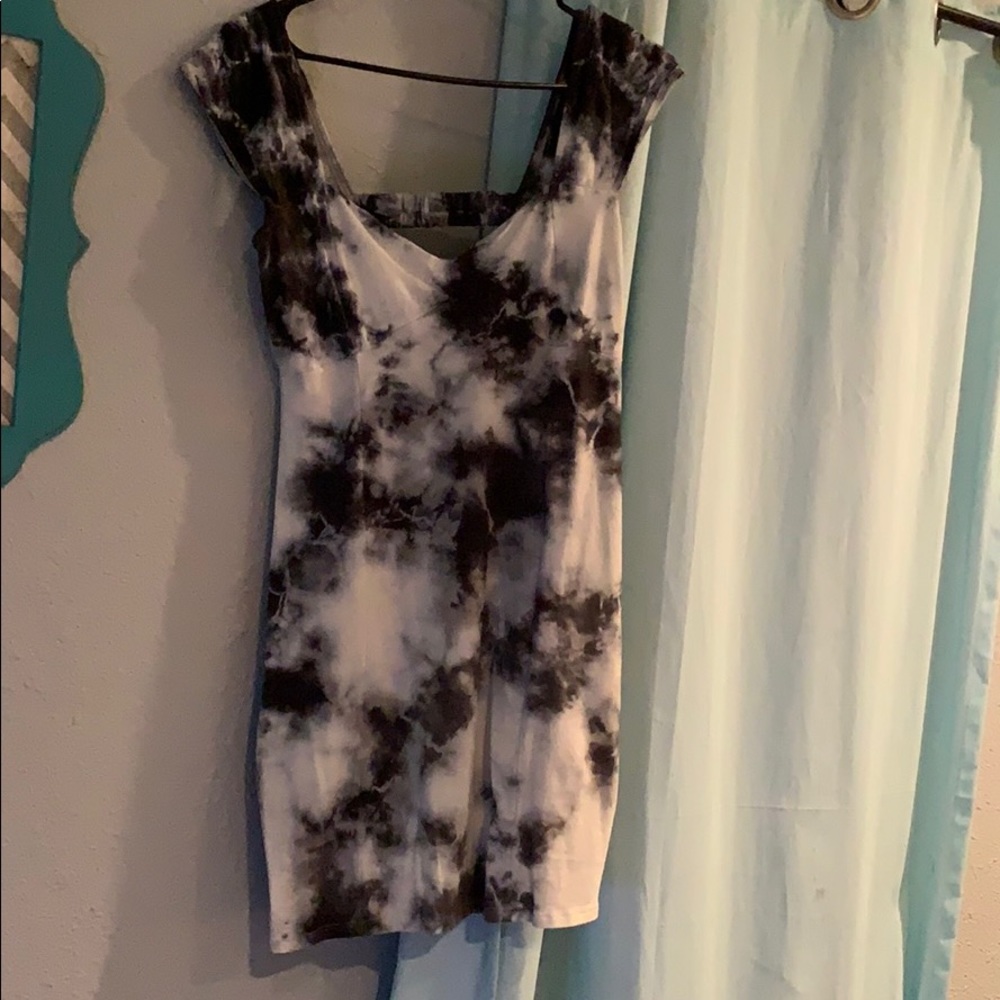 Fashion Nova black tie dye short dress